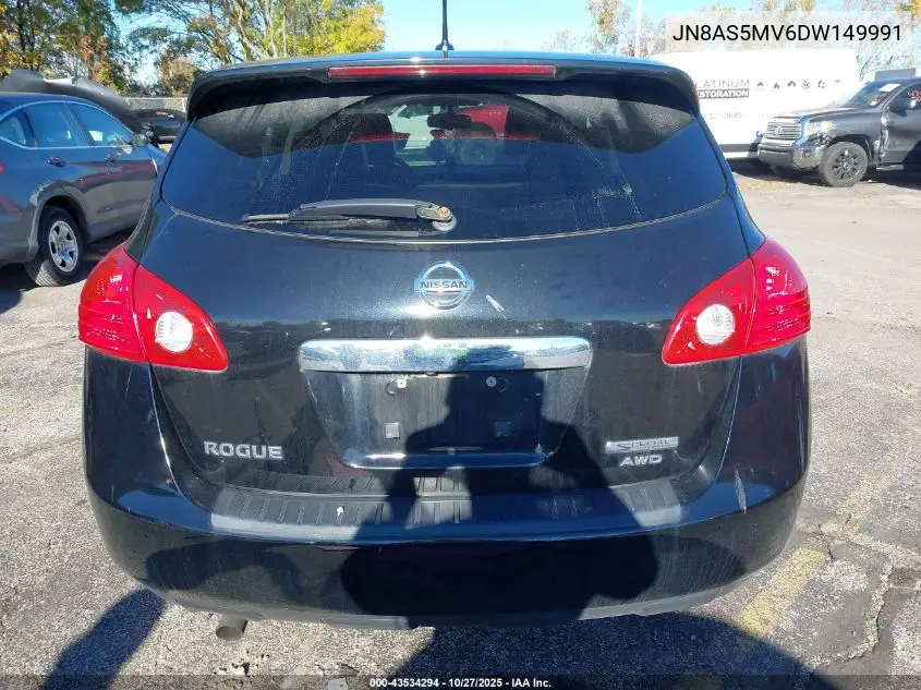 JN8AS5MV6DW149991 2013 Nissan Rogue S
