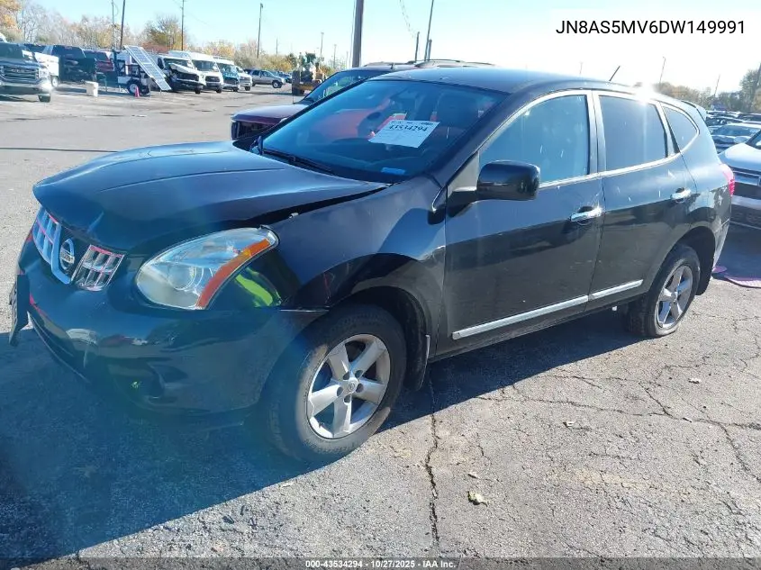 JN8AS5MV6DW149991 2013 Nissan Rogue S