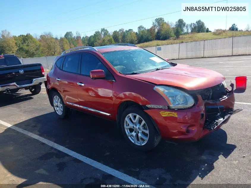 JN8AS5MT1DW025805 2013 Nissan Rogue Sv W/Sl Pkg