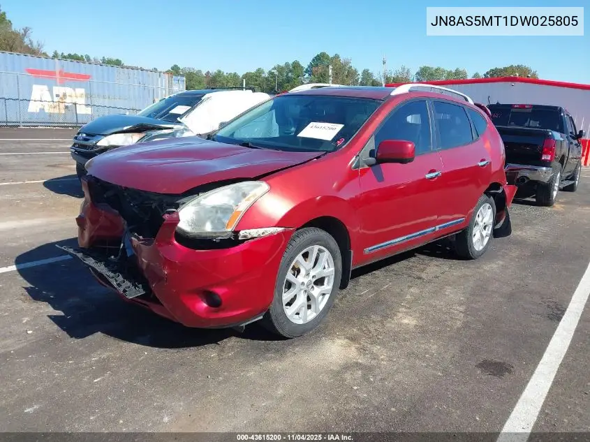 JN8AS5MT1DW025805 2013 Nissan Rogue Sv W/Sl Pkg