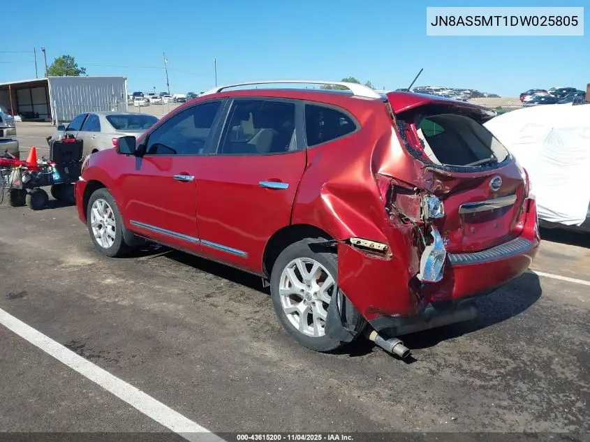 JN8AS5MT1DW025805 2013 Nissan Rogue Sv W/Sl Pkg