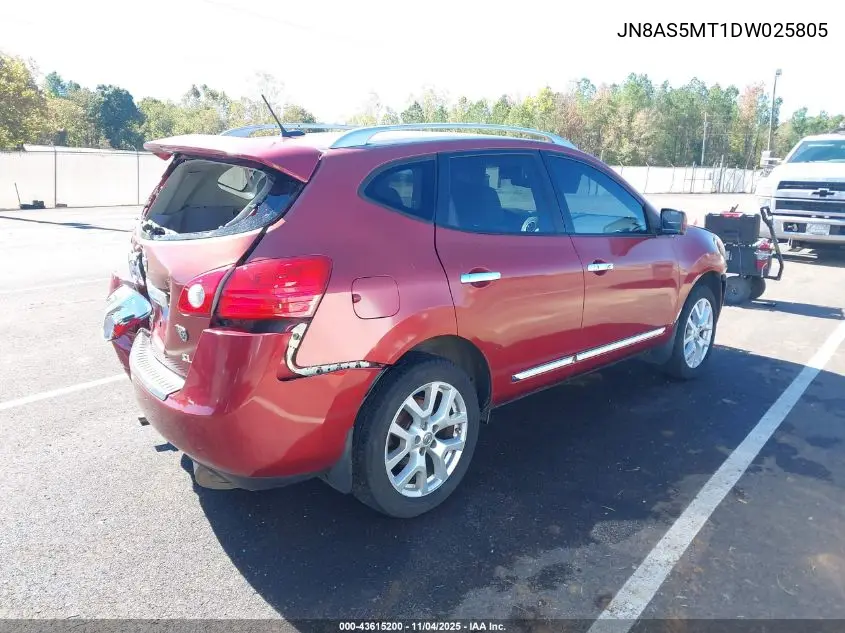 JN8AS5MT1DW025805 2013 Nissan Rogue Sv W/Sl Pkg