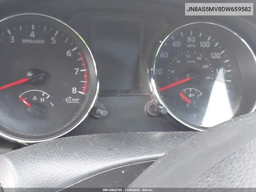 JN8AS5MV8DW659582 2013 Nissan Rogue Sv W/Sl Pkg