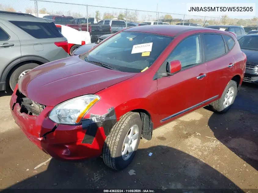 JN8AS5MT5DW552505 2013 Nissan Rogue S