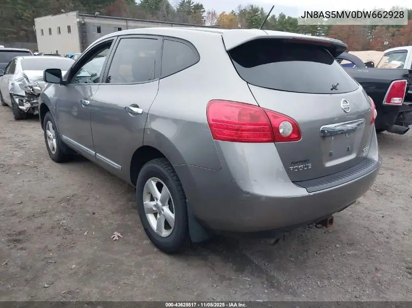 JN8AS5MV0DW662928 2013 Nissan Rogue S