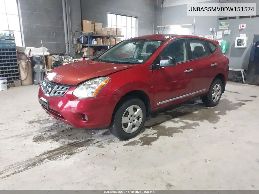 JN8AS5MV0DW151574 2013 Nissan Rogue S