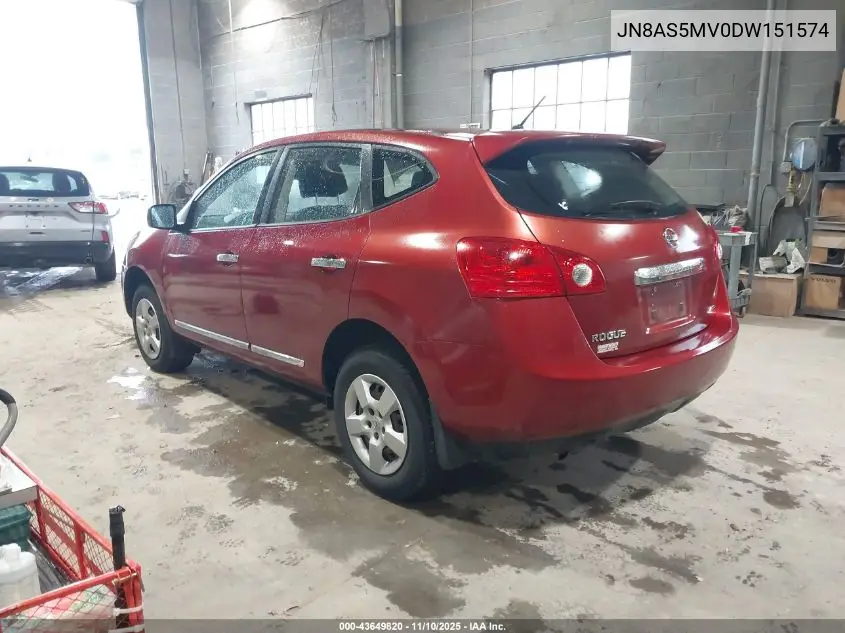 JN8AS5MV0DW151574 2013 Nissan Rogue S