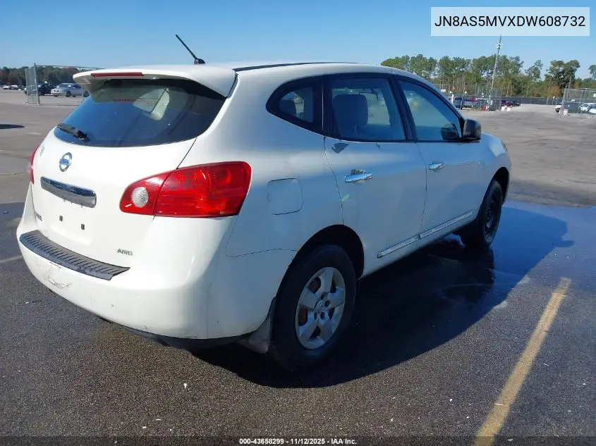 JN8AS5MVXDW608732 2013 Nissan Rogue S