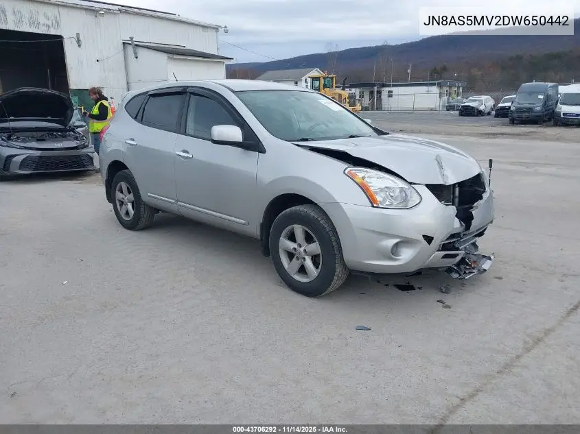 JN8AS5MV2DW650442 2013 Nissan Rogue S