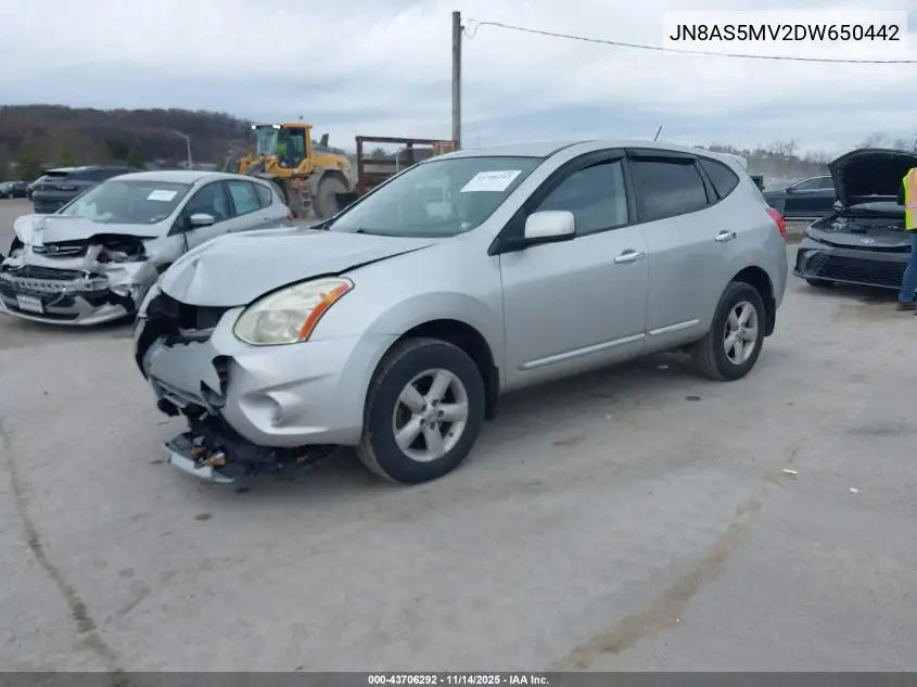JN8AS5MV2DW650442 2013 Nissan Rogue S