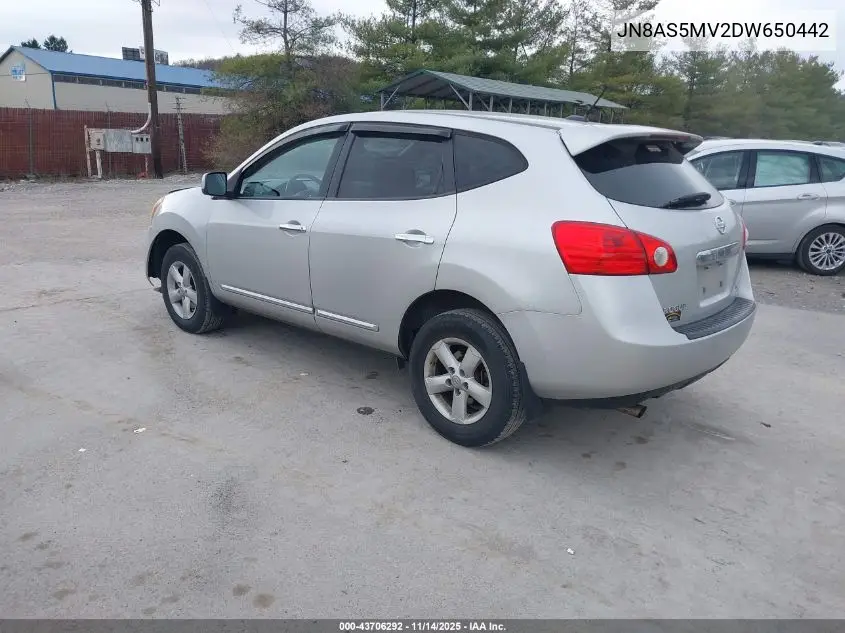 JN8AS5MV2DW650442 2013 Nissan Rogue S