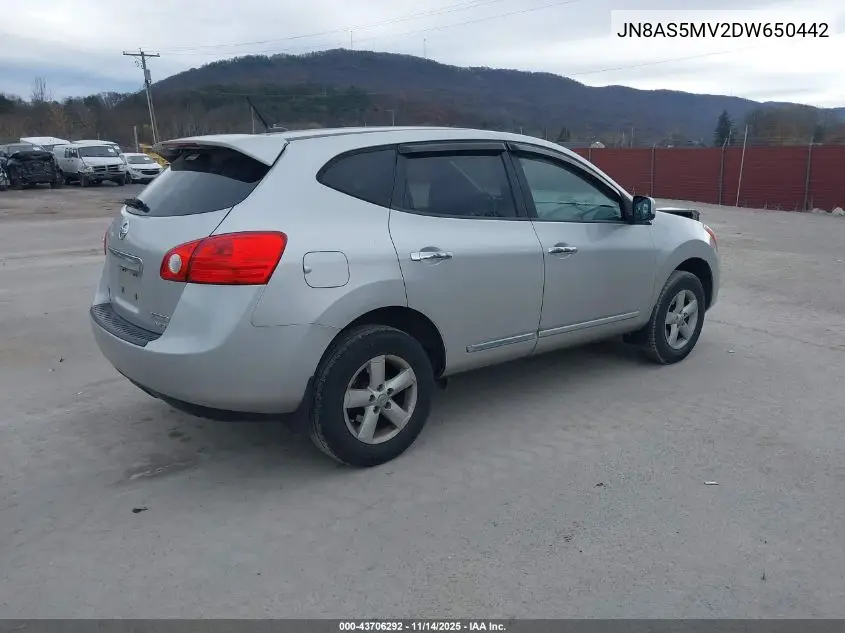 JN8AS5MV2DW650442 2013 Nissan Rogue S