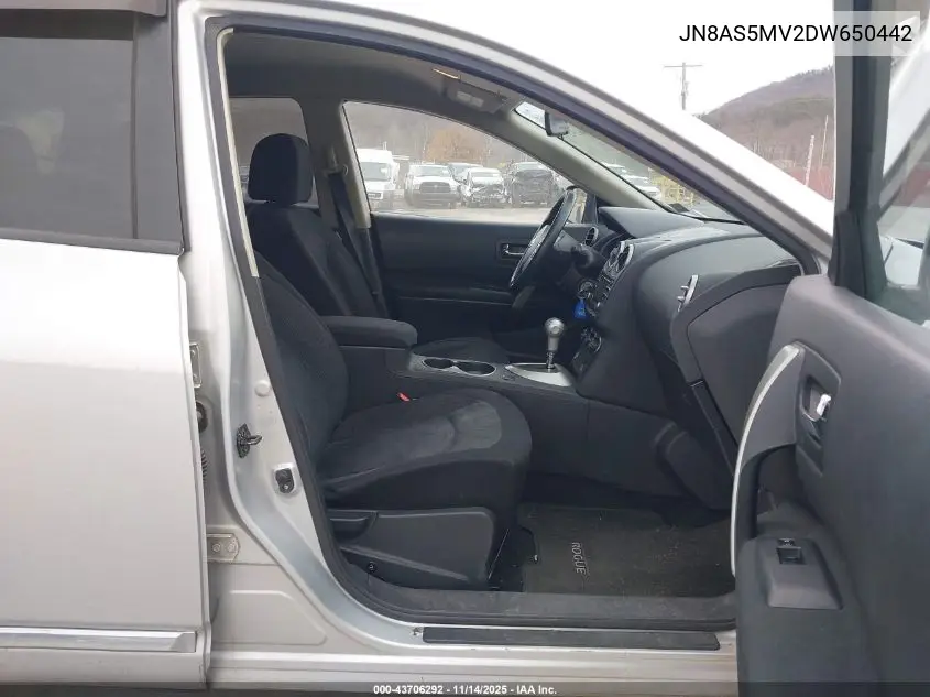 JN8AS5MV2DW650442 2013 Nissan Rogue S