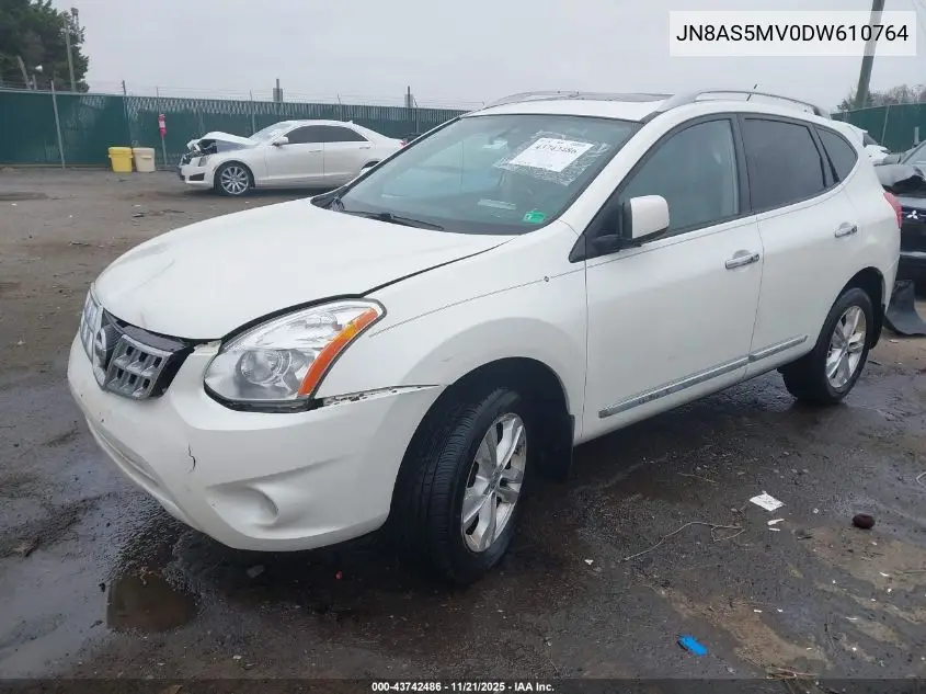 JN8AS5MV0DW610764 2013 Nissan Rogue Sv