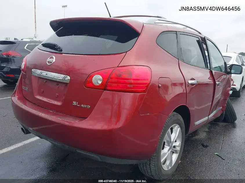 JN8AS5MV4DW646456 2013 Nissan Rogue Sv