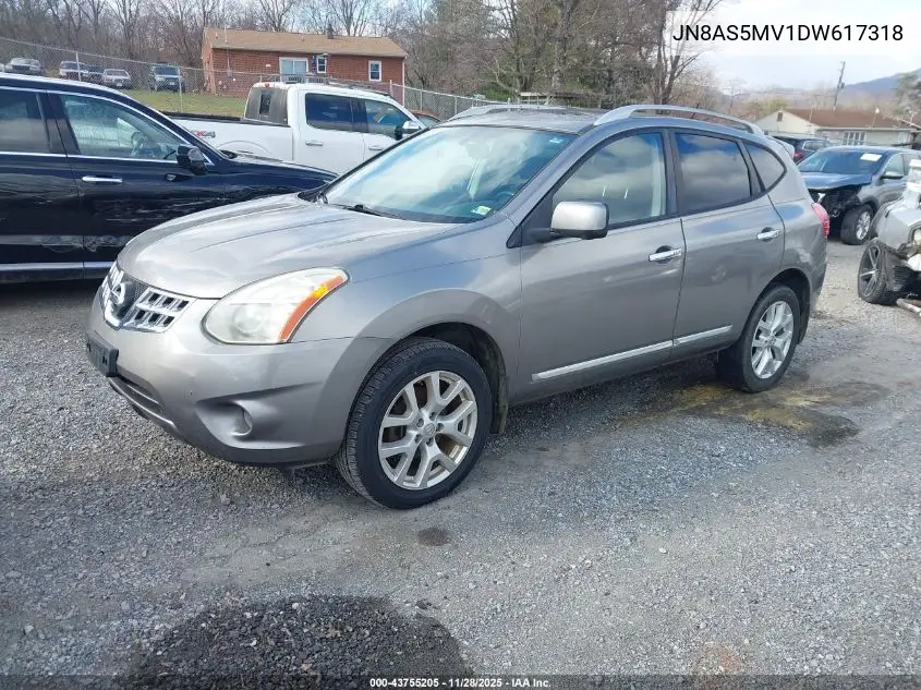 JN8AS5MV1DW617318 2013 Nissan Rogue Sv W/Sl Pkg