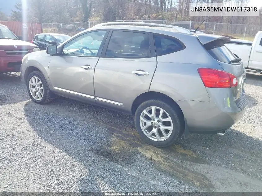JN8AS5MV1DW617318 2013 Nissan Rogue Sv W/Sl Pkg