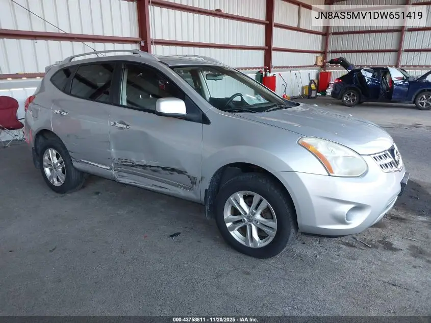 JN8AS5MV1DW651419 2013 Nissan Rogue Sv