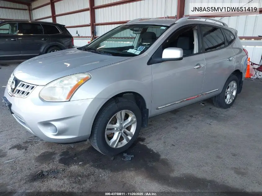 JN8AS5MV1DW651419 2013 Nissan Rogue Sv
