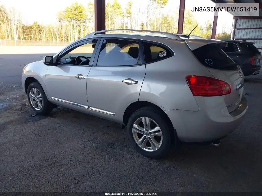 JN8AS5MV1DW651419 2013 Nissan Rogue Sv