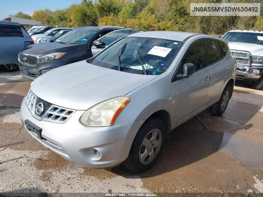 JN8AS5MV5DW630492 2013 Nissan Rogue S