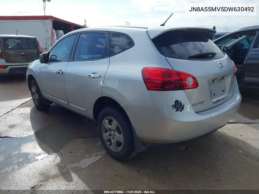 JN8AS5MV5DW630492 2013 Nissan Rogue S