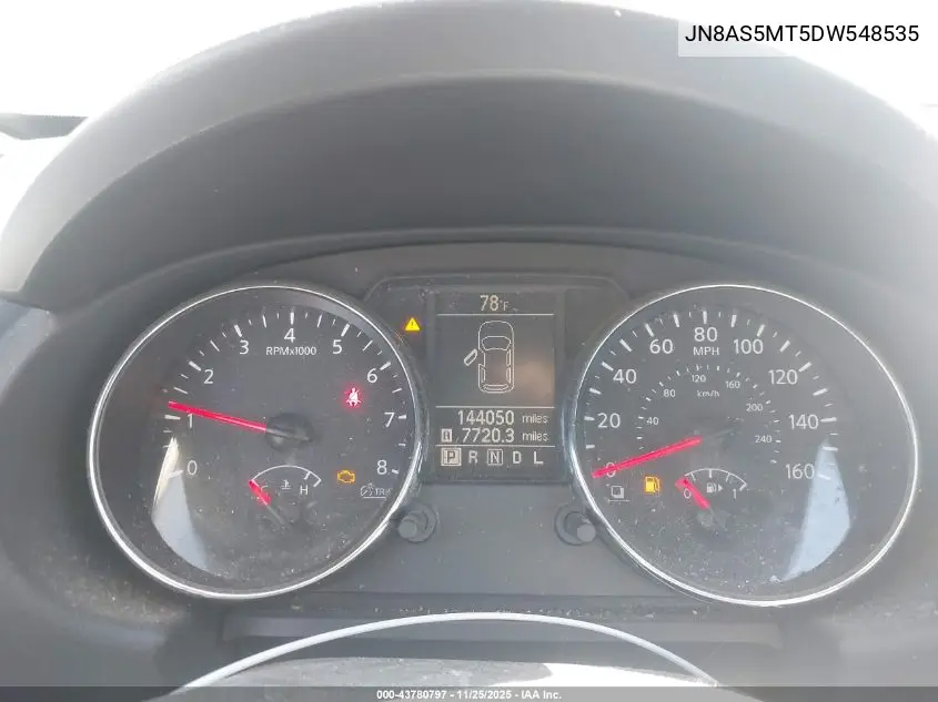 JN8AS5MT5DW548535 2013 Nissan Rogue S