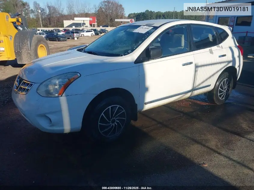 JN8AS5MT3DW019181 2013 Nissan Rogue S