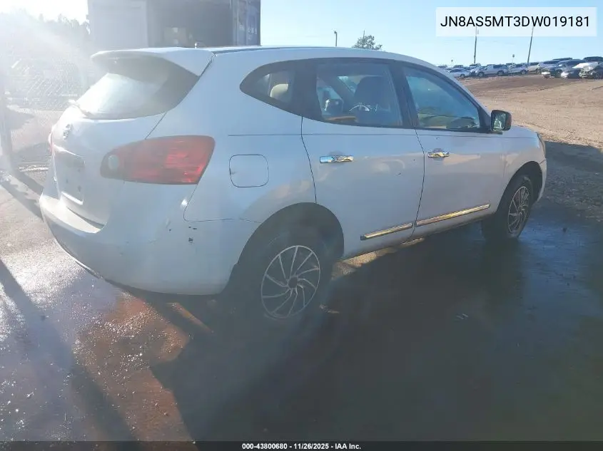 JN8AS5MT3DW019181 2013 Nissan Rogue S