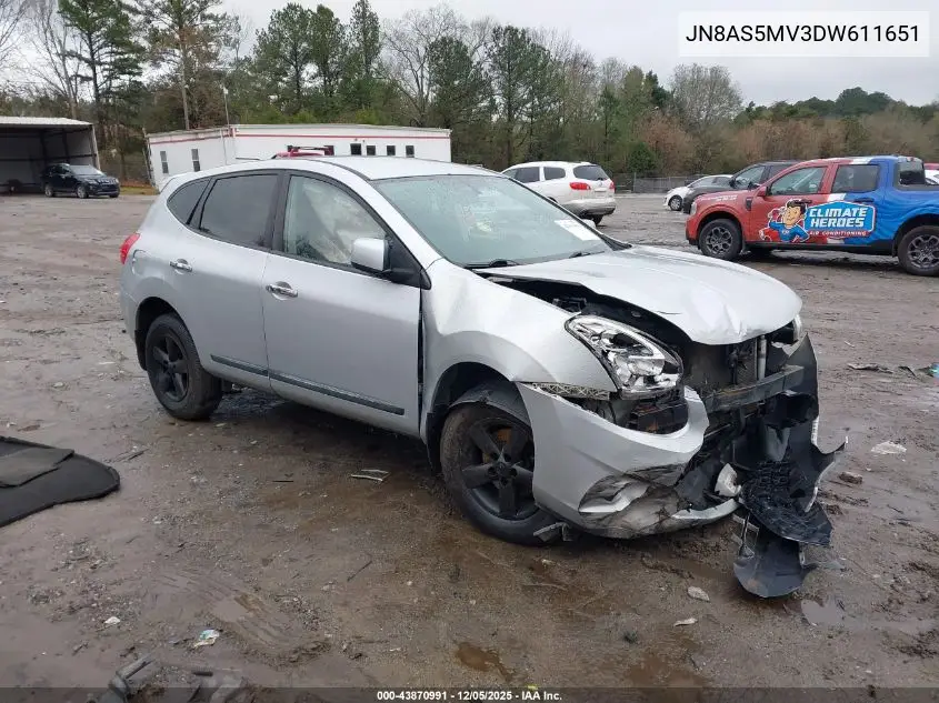 JN8AS5MV3DW611651 2013 Nissan Rogue S