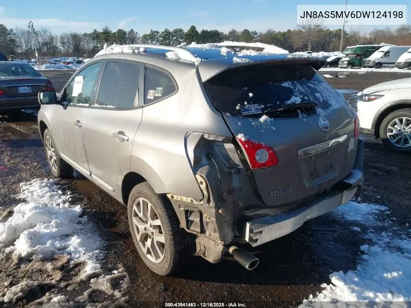 JN8AS5MV6DW124198 2013 Nissan Rogue Sv W/Sl Pkg