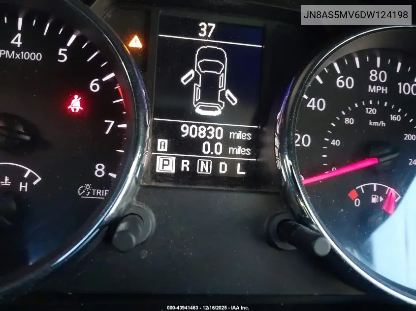 JN8AS5MV6DW124198 2013 Nissan Rogue Sv W/Sl Pkg