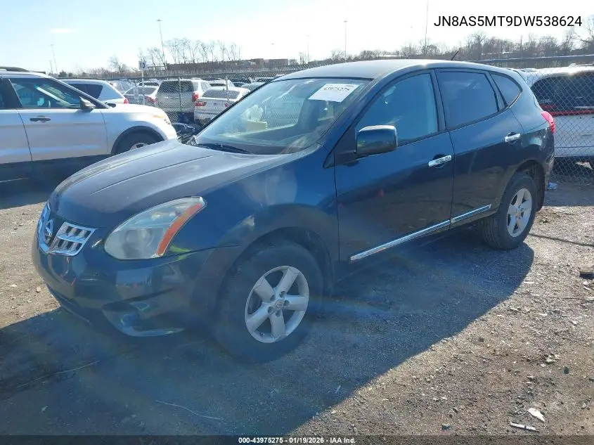 JN8AS5MT9DW538624 2013 Nissan Rogue S