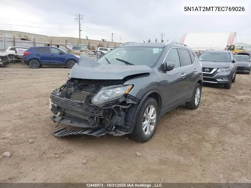 5N1AT2MT7EC769026 2014 Nissan Rogue S/Sv