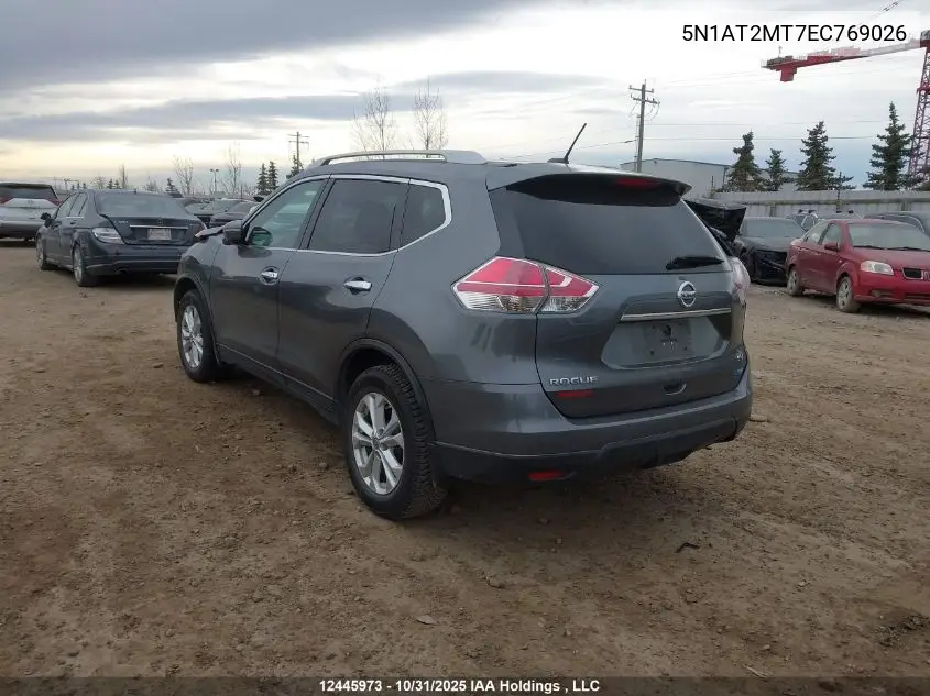 5N1AT2MT7EC769026 2014 Nissan Rogue S/Sv