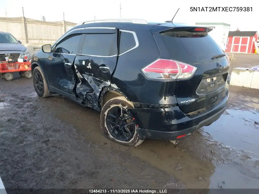 5N1AT2MTXEC759381 2014 Nissan Rogue S/Sv