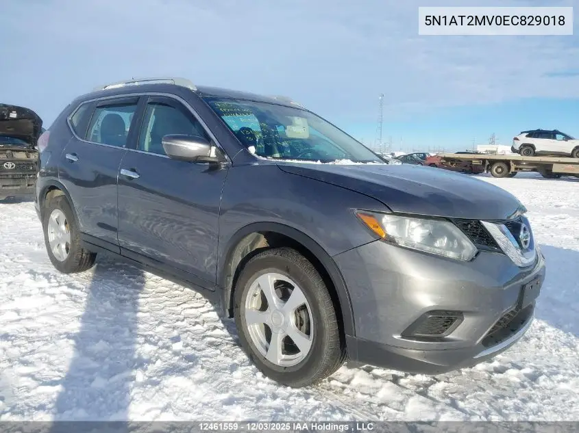 5N1AT2MV0EC829018 2014 Nissan Rogue S/Sl/Sv