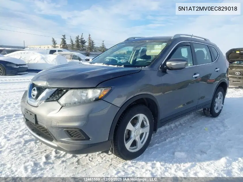 5N1AT2MV0EC829018 2014 Nissan Rogue S/Sl/Sv