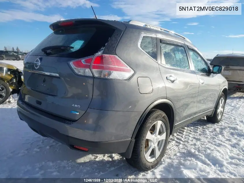 5N1AT2MV0EC829018 2014 Nissan Rogue S/Sl/Sv