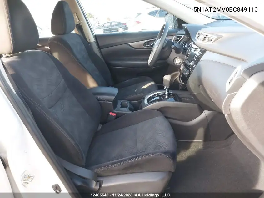 5N1AT2MV0EC849110 2014 Nissan Rogue S/Sl/Sv