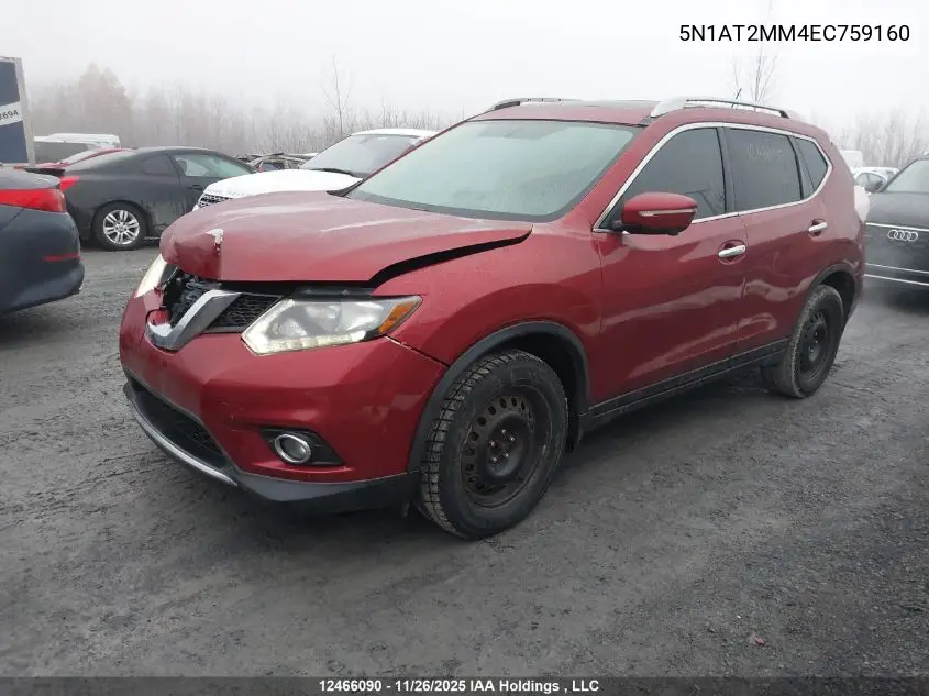 5N1AT2MM4EC759160 2014 Nissan Rogue