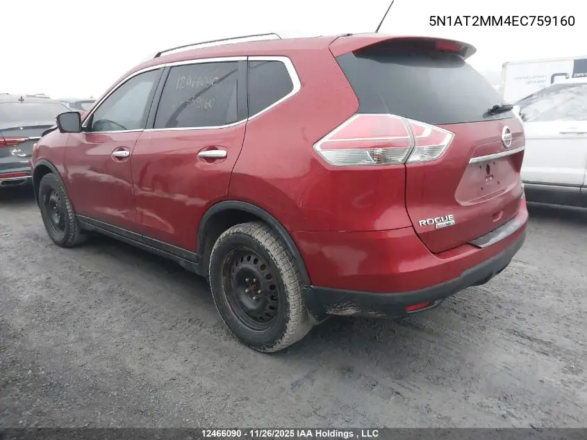 5N1AT2MM4EC759160 2014 Nissan Rogue