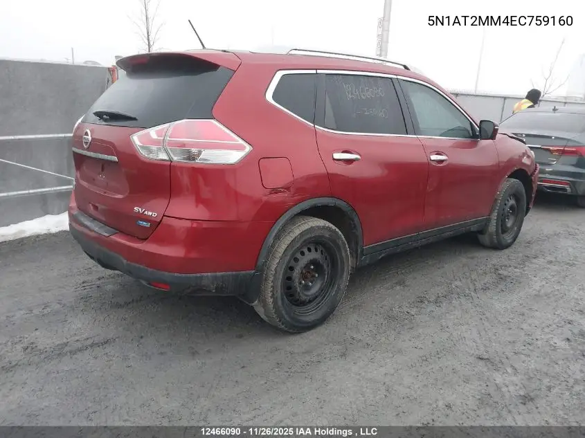 5N1AT2MM4EC759160 2014 Nissan Rogue
