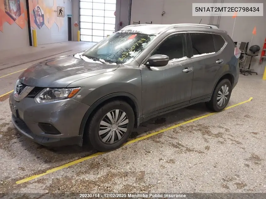 5N1AT2MT2EC798434 2014 Nissan Rogue S