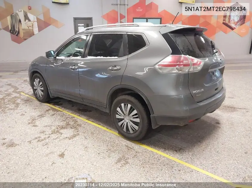 5N1AT2MT2EC798434 2014 Nissan Rogue S
