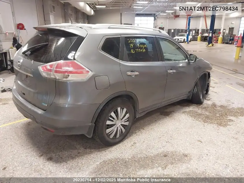 5N1AT2MT2EC798434 2014 Nissan Rogue S