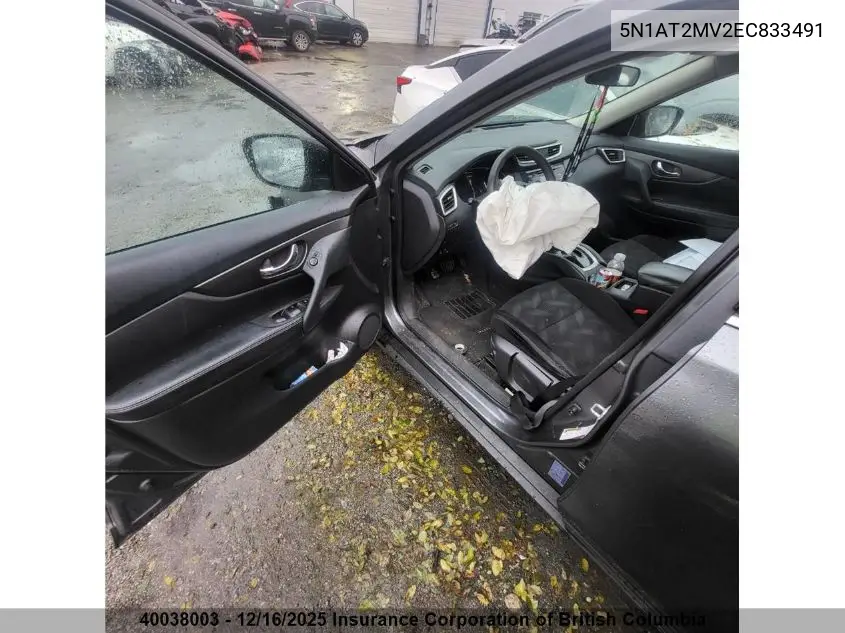 5N1AT2MV2EC833491 2014 Nissan Rogue