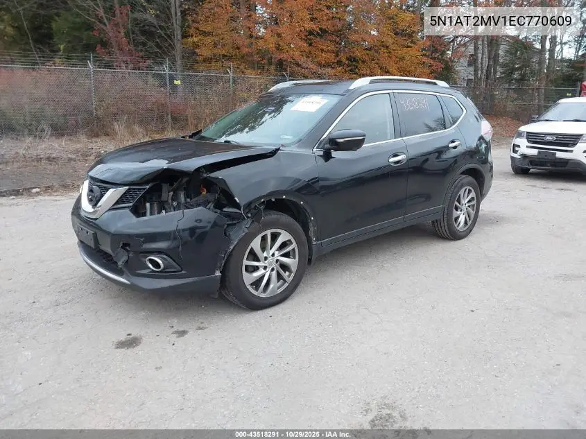 5N1AT2MV1EC770609 2014 Nissan Rogue Sl