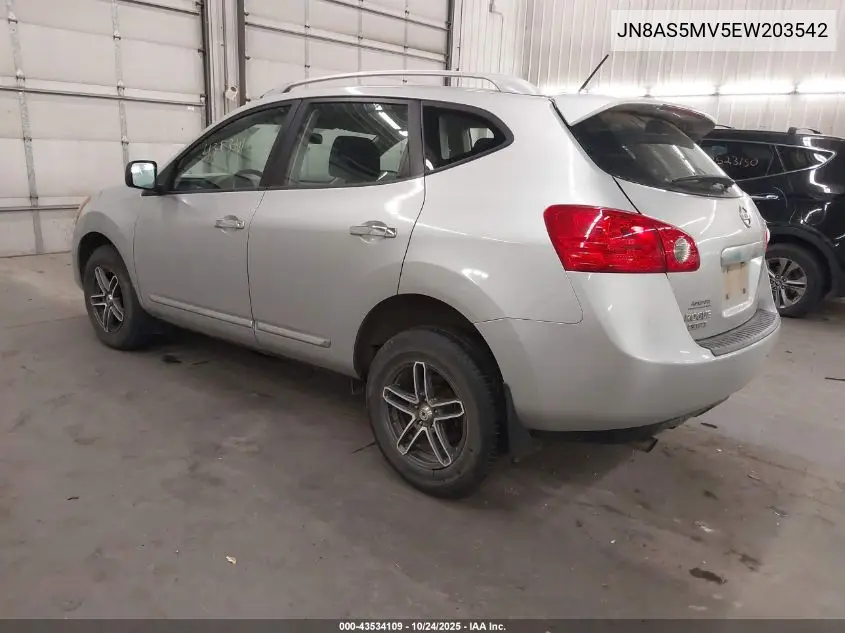 JN8AS5MV5EW203542 2014 Nissan Rogue Select S