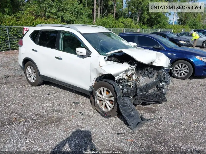 5N1AT2MTXEC793594 2014 Nissan Rogue Sv